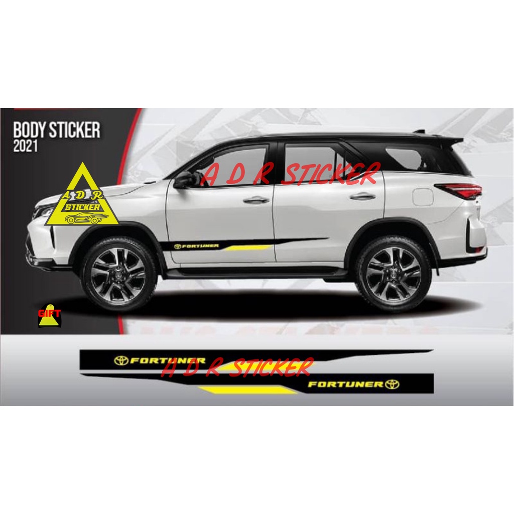 STICKER TOYOTA CUTING STICKER STIKER MOBIL TOYOTA FORTUNER