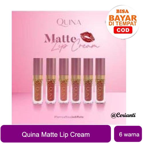 [BPOM] QUINA MATTE LIP CREAM AROMA CARAMEL BOBBA