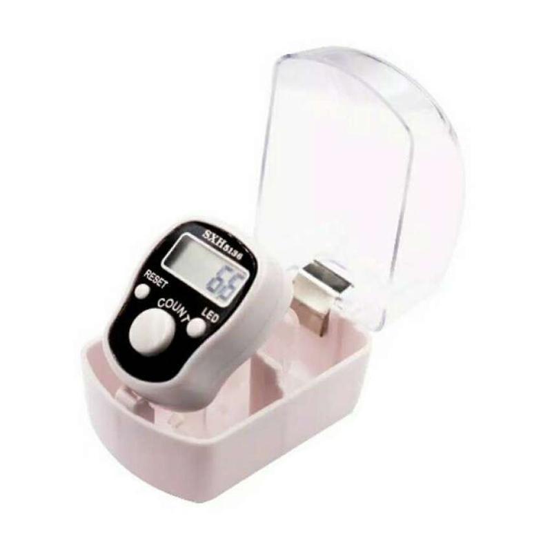 Tasbih Digital Finger Counter LED Dan BOX Model Cincin Souvenir Pernikahan 3 Tombol