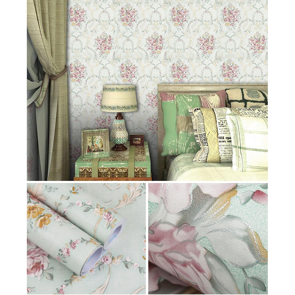 Wallpaper dinding 3d motif elegant / Wallpaper dinding kamar tidur anak wallpaper stiker dinding rumah 45cmx1m