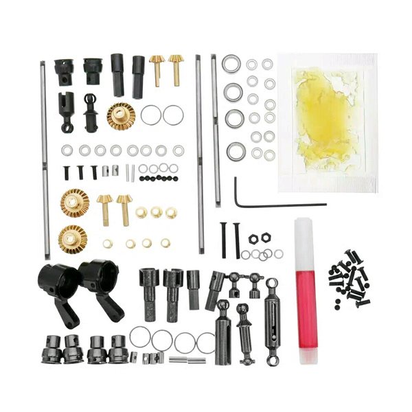 Metal set wpl 6 wd b36 b16 gear bearing steering kopel knukle