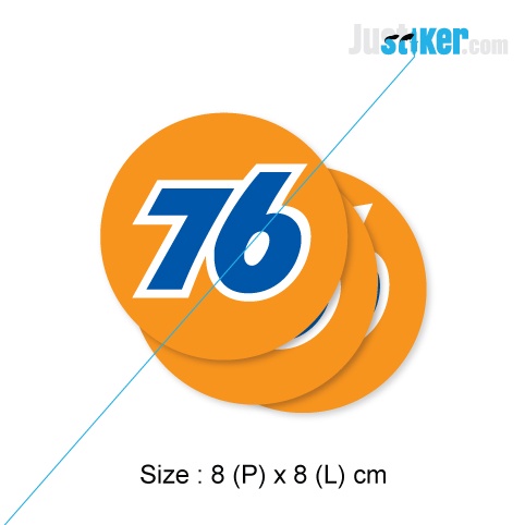 Sticker 76 Union Oil, Sticker Union 76 Lubricants 3 Warna