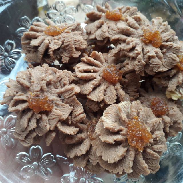 

Kue kering semprit cokelat selai nanas / cookies semprit coklat selai nanas / kuker lebaran & natal