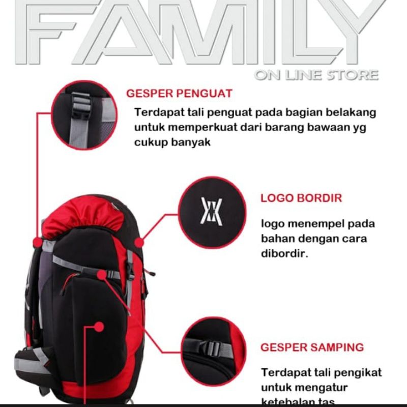 TAS RANSEL GUNUNG (65 LT) TAS CARRIER