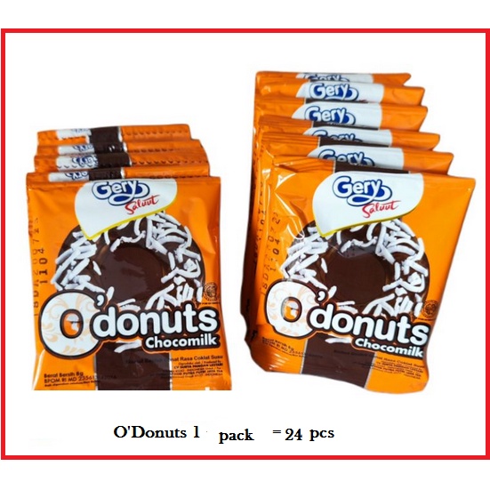 Gery Salut O'Donuts Chocomilk 1 pack isi 24 pcs