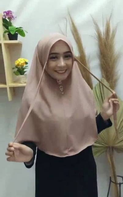 Bergo maryam premium diamond / Hijab Instan bergo maryam tali nonpet-2