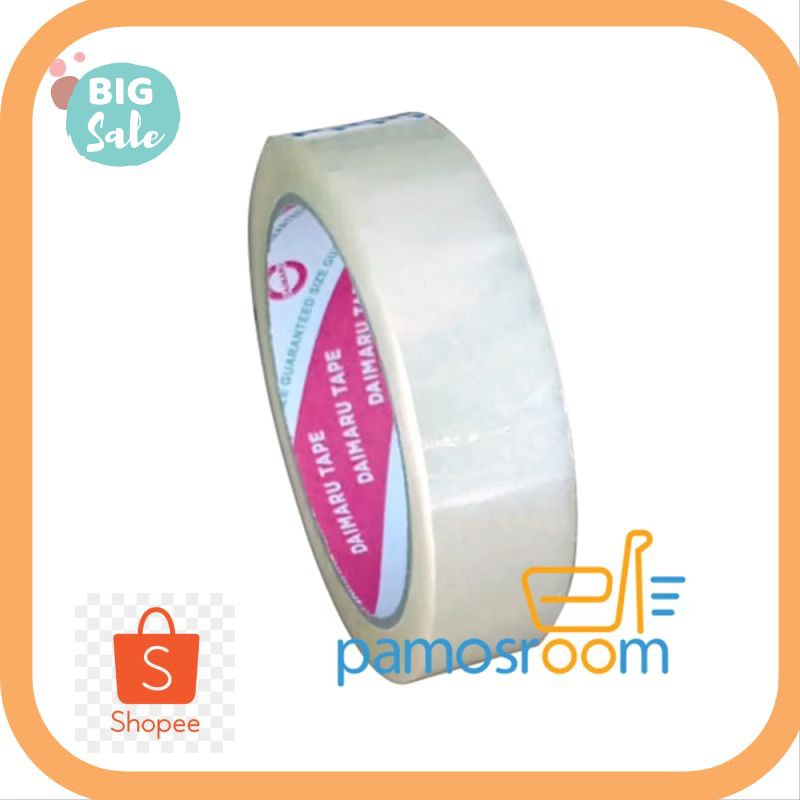 

Termurah Promo Lakban daimaru tape /isolais /solatp ( 1 inch ) Kekinian