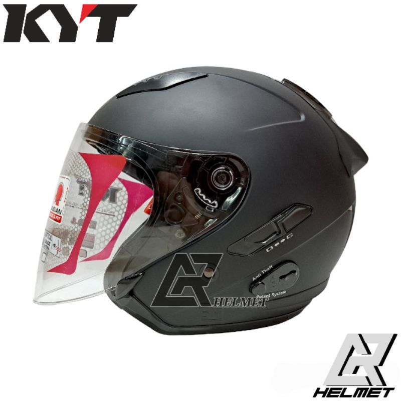 HELM KYT GALAXY FLAT R BLACK DOFF | HITAM DOFF
