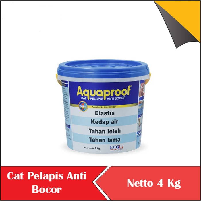 AQUAPROOF CAT PELAPIS ANTI BOCOR ANTI REMBES CAT TEMBOK EKSTERIO