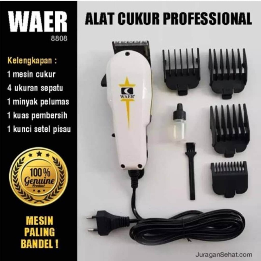 Mesin Cukur Rambut WAER WA-8808 Elektrik Hair Clipper