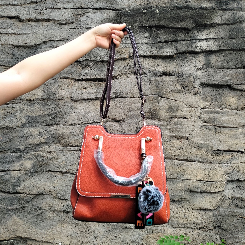 Diskon! Tas Jinjing Selempang Handbag Fashion Wanita Import Murah 3018 Gratis Gantungan Tas