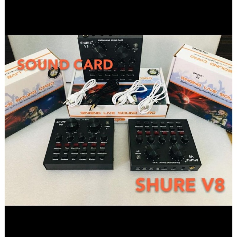 soundcard shure v8 audio intrrface live streaming smule