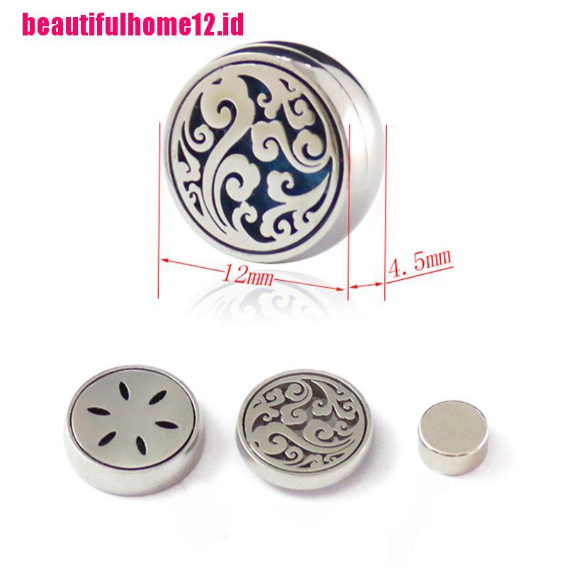 Klip Locket Magnetik Mini Diffuser Minyak Esensial Aromaterapi Parfum