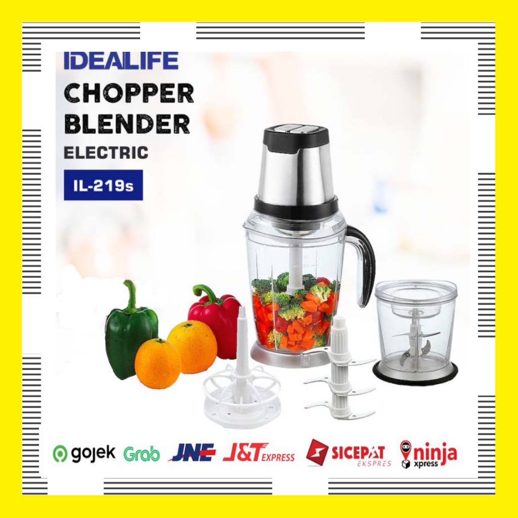 Blender Bumbu/Daging Chopper Bumbu/Daging/Mpasi IDEALIFE IL-219s / IL219S 300 Watt Thermostat