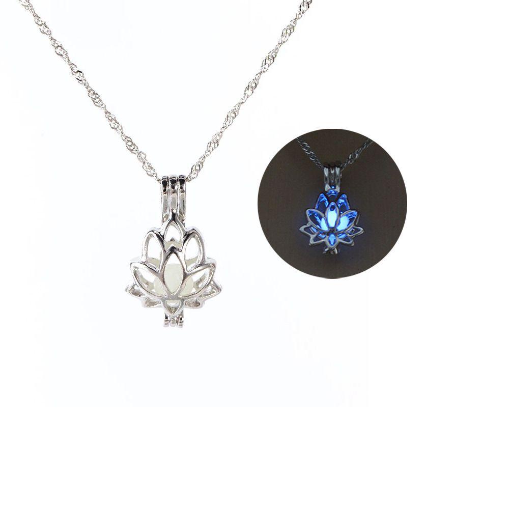 Lily Luminous Necklace Fashion Liontin Kalung Adjustable Glow in the Dark