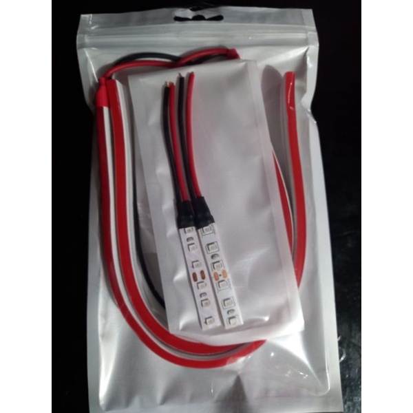 Paket Lampu Alis 30 cm Motor Sepasang + Demon Devil Eyes Universal