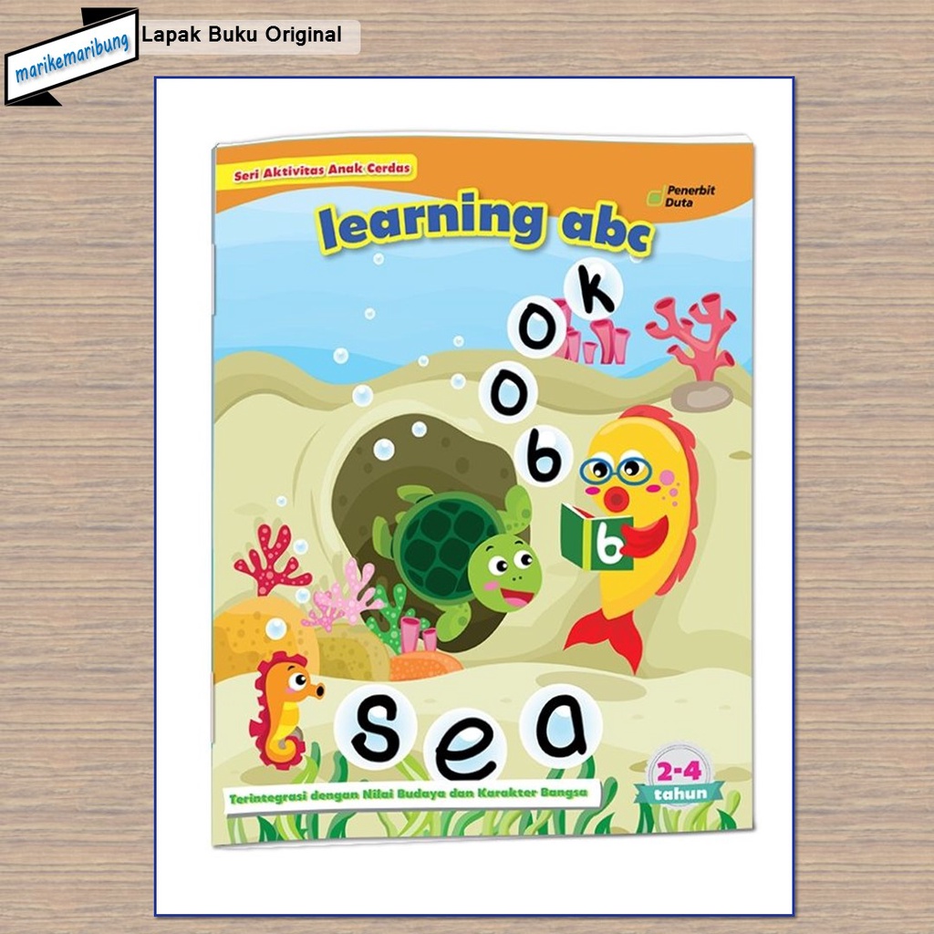 Buku Learning ABC PAUD Usia 2-4 Tahun