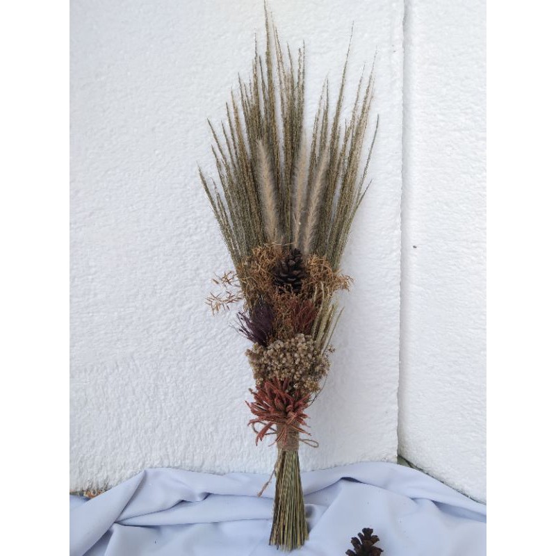 dried flower buket bunga rumput / dried flower / bunga kering