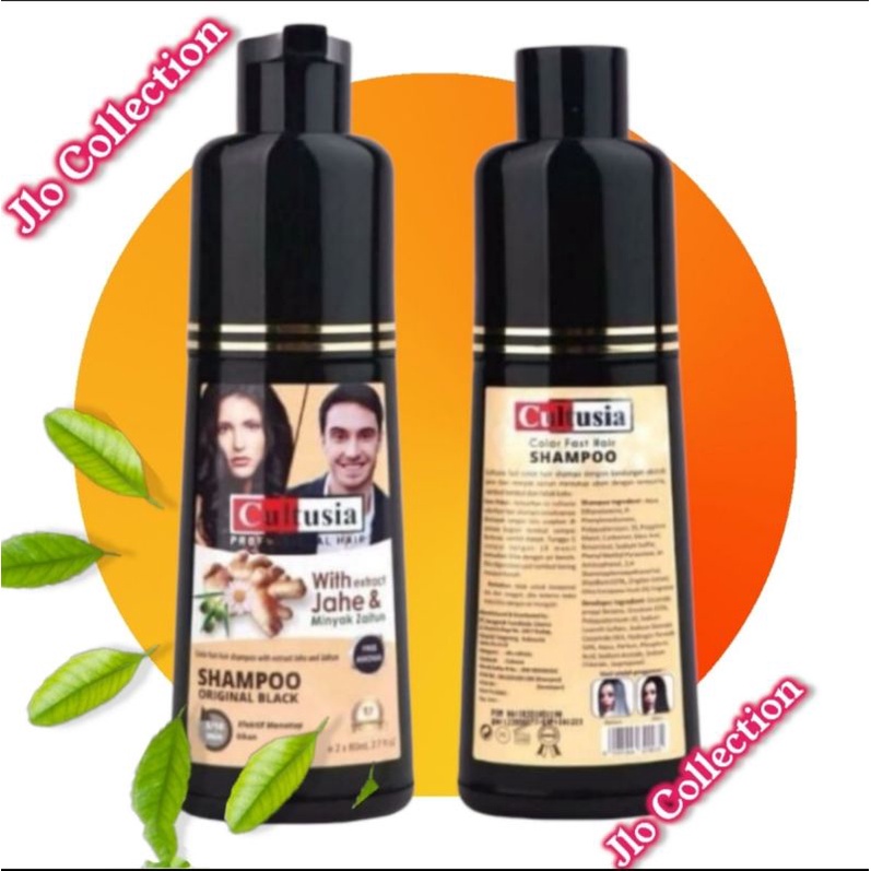 Shampoo Shampo Penghitam Penghilang Uban Rambut Beruban Cultusia Original Semir Rambut Instant