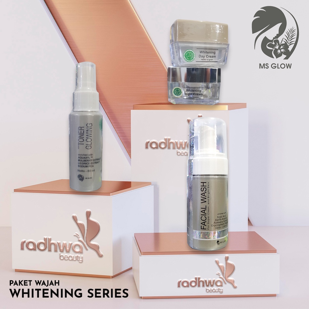 MS Glow ORIGINAL ORI Whitening Series Skincare Perawatan Kecantikan Kulit Wajah Kusam