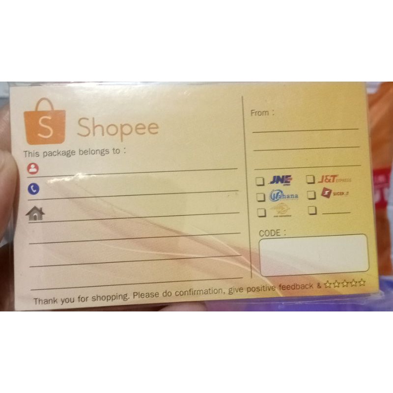 

STIKER ALAMAT OLSHOP ISI 50 LEMBAR