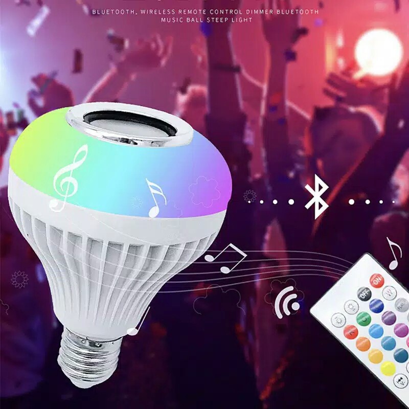 Bohlam Speaker Lampu Music LED RGB - LED Music Bulb