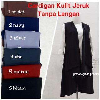 KARDIGAN TANPA  LENGAN  OUTER CARDIGAN  MURAH LUARAN 