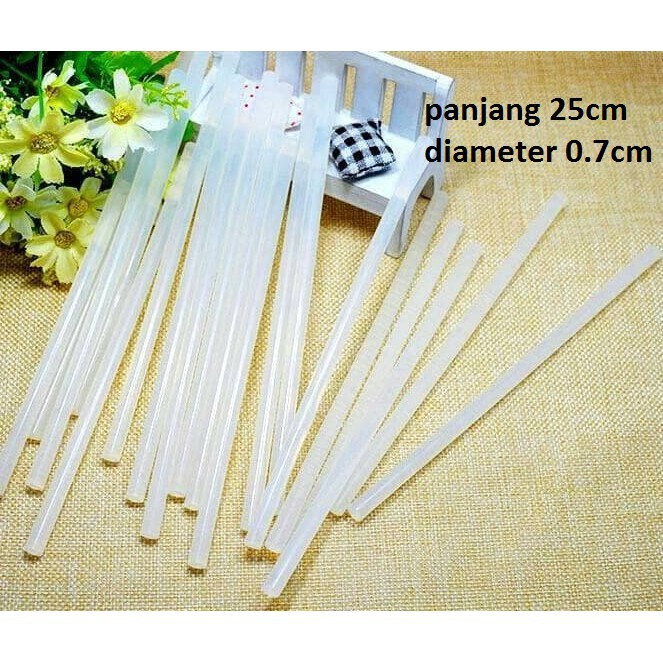 REFIL ISI Refill Lem Tembak Glue Gun STICK 0,7 x 25 CM / Lem Tembak Bakar Kecil