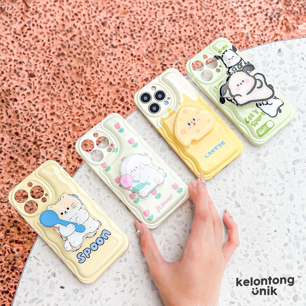 For iPhone - Cartoon Soap Case with Griptok