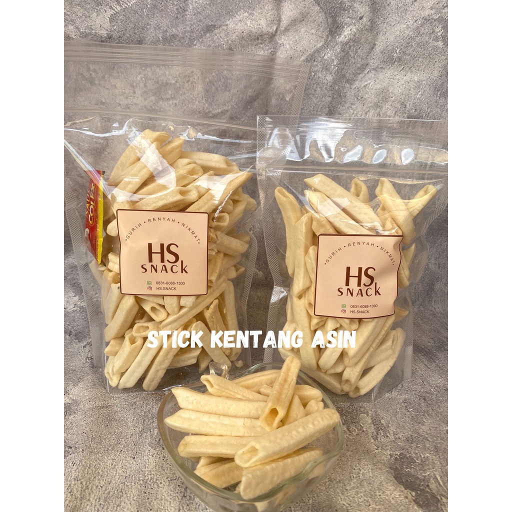 

HS snack - STICK KENTANG ORI - ASIN SNACK TERLARIS / MAKANAN RINGAN / CEMILAN