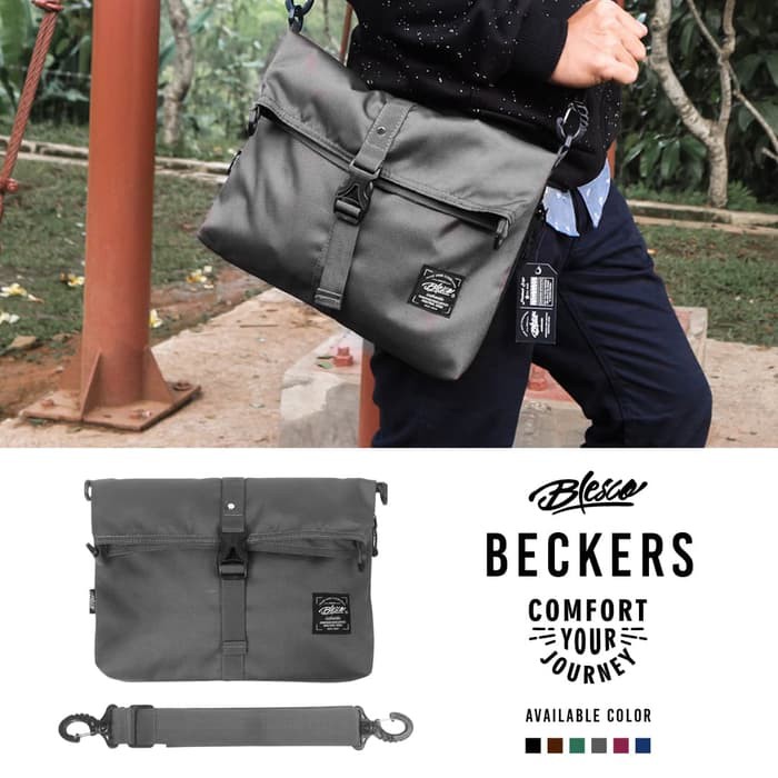 Tas Selempang Pria Warna  Abu -  Blesco Beckers