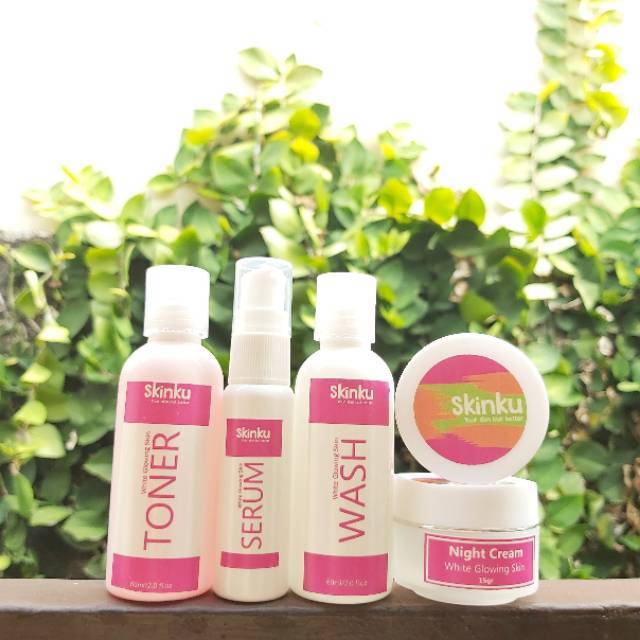 Paket skincare glowing perawatan wajah kulit normal pencerah aman bumil busui tanpa mercury dan HQ