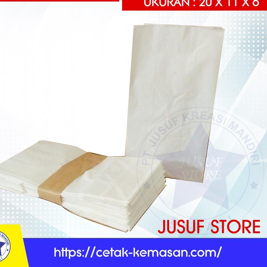 

⅍ Paperbag polos foodgrade isi 250pcs/pack ➸