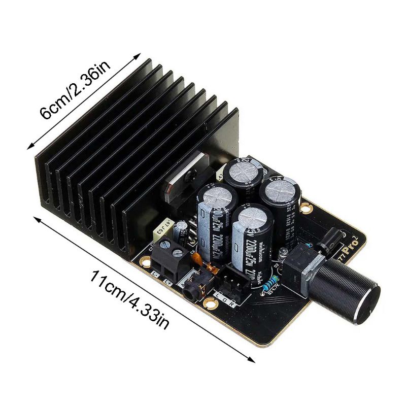 btsg Stereo Class AB Digital Power HIFI Car Amplifier Voice Frequency Board TDA7377 DC9-18V 30W for 4-8 Ohm Speaker