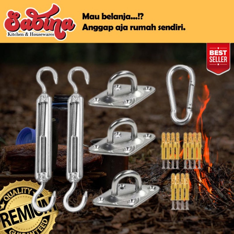 Perlengkapan Peralatan Tenda Kanopi Triangle Rigging Sunshade 5mm