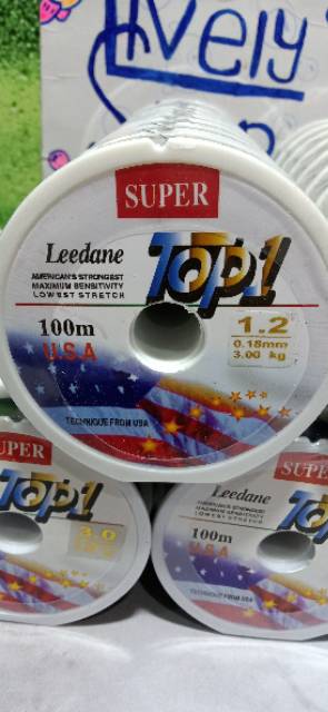 Senar Hitam Top 1 Super Leedane 100 meter