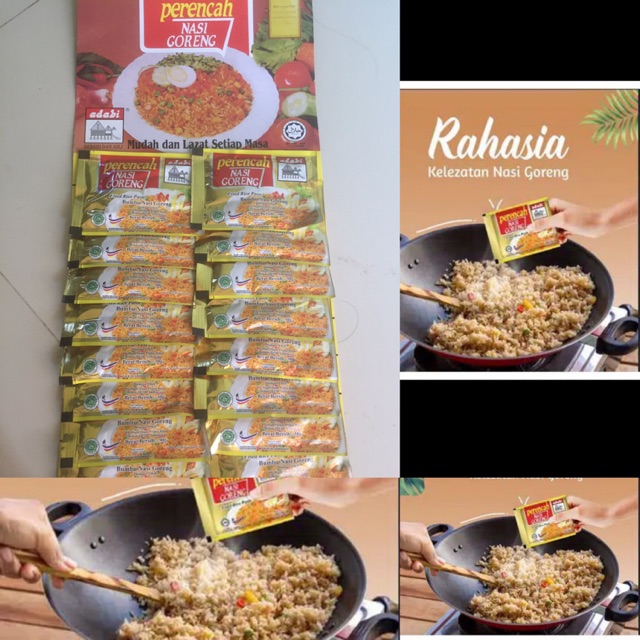 

Perencah Nasi Goreng Adabi 1 Papan ( 16 saset )