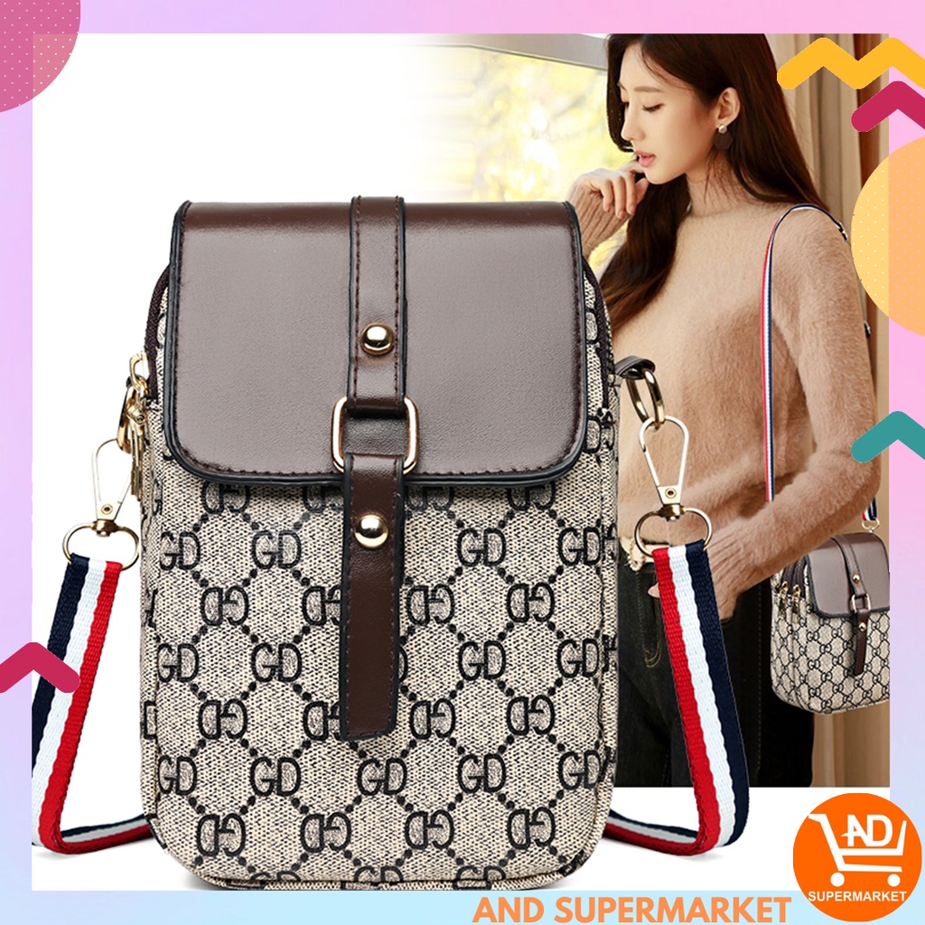 AND / COD / Tas Selempang Mini Wanita Fashion Style Korea Simple Tas Hp Import Sling Bag Cewek PU Tas Make Up/Bag Mini Wanita/Tas Kece/Bag Kekinian Tas Wanita Selempang Wanita Sling Bag Tas Grosir Wanita Termurah Tas Mewah Mini Bag Fashion Korea T271