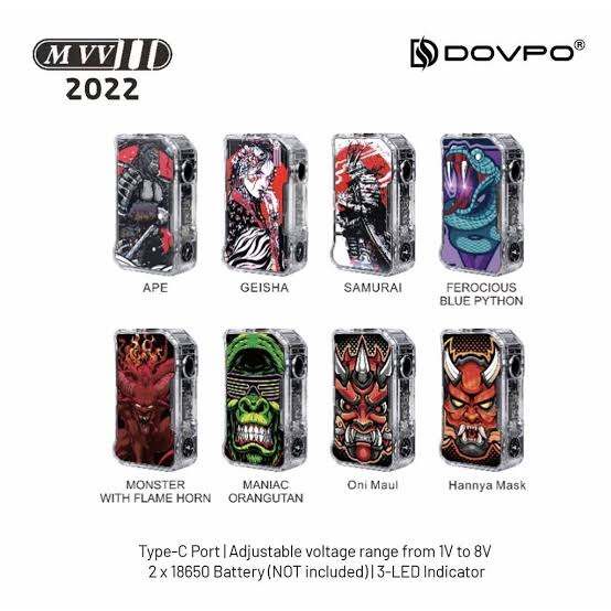 VAPOOR MOD DOVPO MVV 2 CLEAR SERIES MVV2 VAPEE