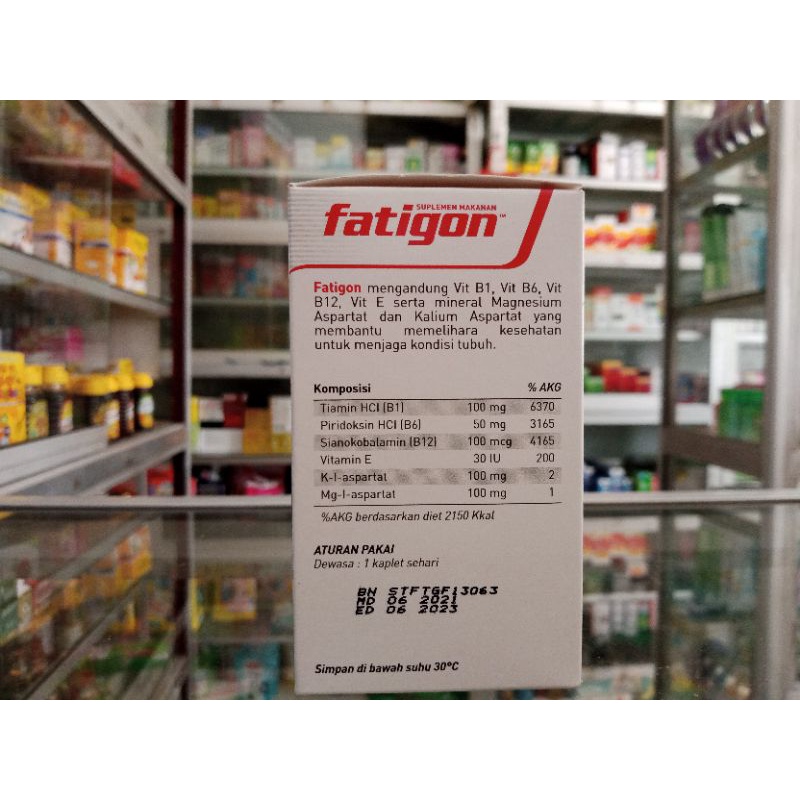 FATIGON 1 STRIP @6 TABLET | Multivitamin &amp; Mineral ED 11/2024
