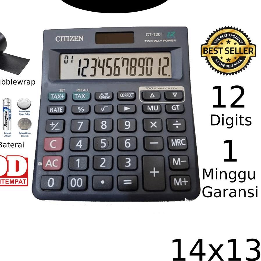 

Model baru - Kalkulator Citizen 120T 12 Digit - Kalkulator Check / Kakulator Besar / Calculator Ukur