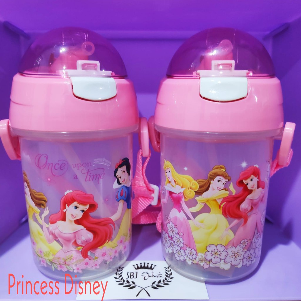 Botol air minum PLASTIK anak BPA Free 350 ml Karakter PRINCESS ORIGINAL