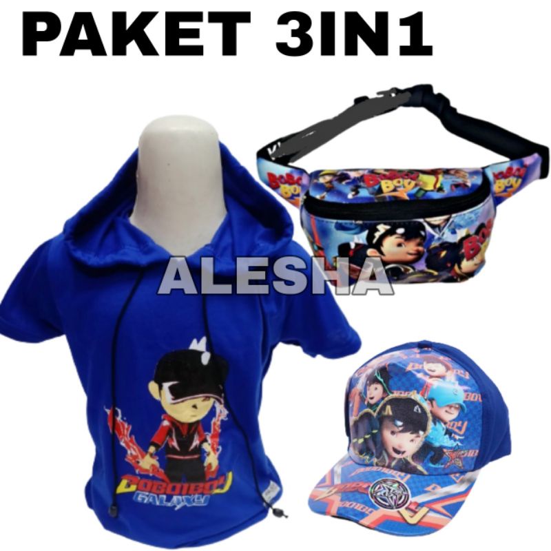 Baju anak laki laki Boboiboy Baju anak laki-laki karakter Hoodie anak laki laki - baju anak Baju kaos Boboi boy