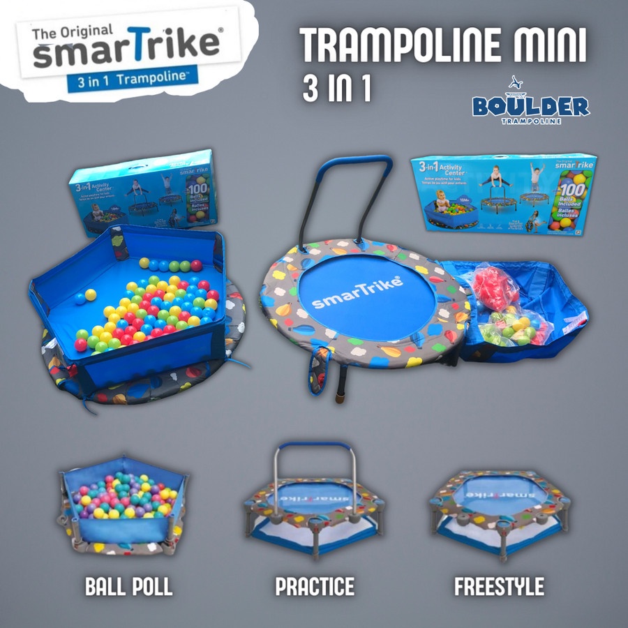 Smart trike 3 in 1 trampoline atau mini trampoline anak anak