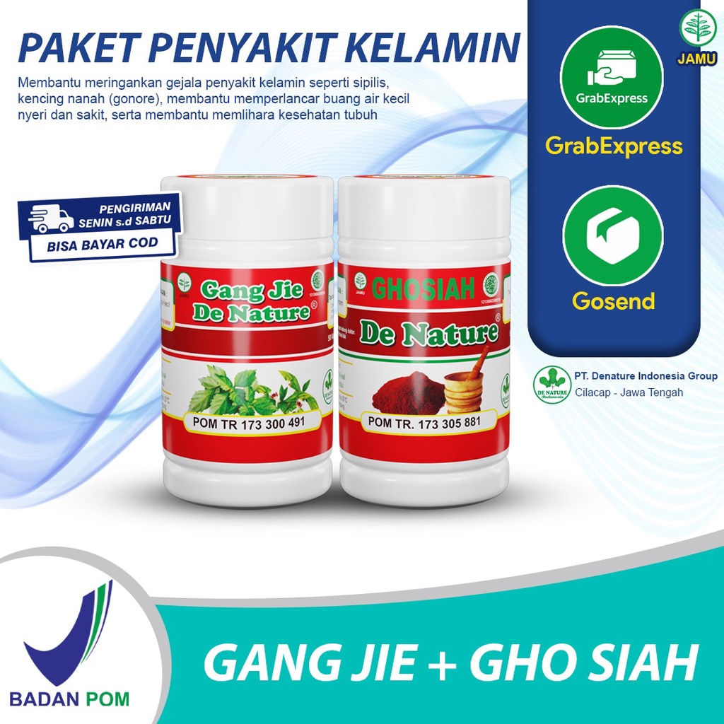 BISA COD OBAT SIPILIS DE NATURE GANG JIE GHOSIAH ASLI AMPUH