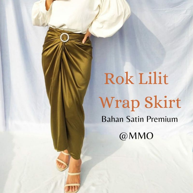 Rok Lilit Polos Satin Velvet Silk