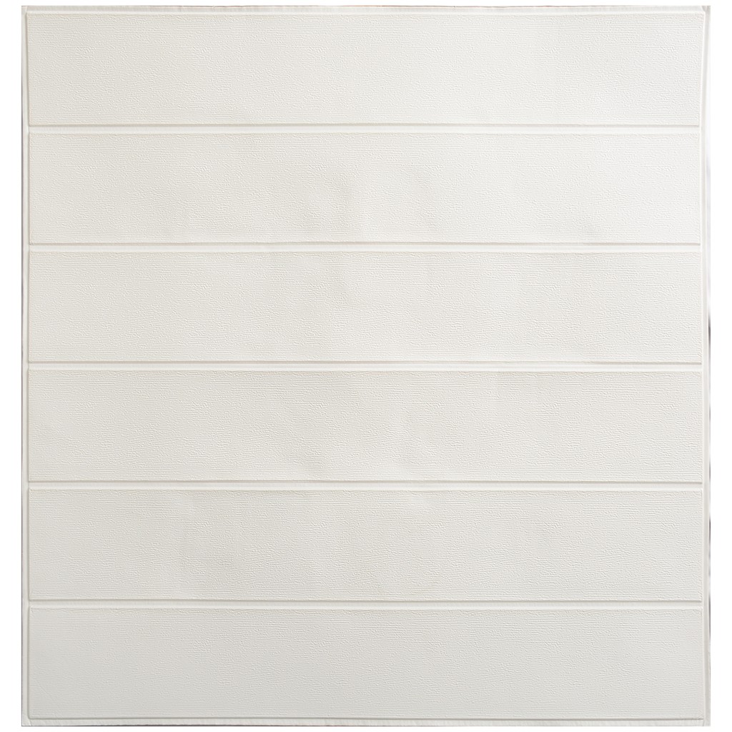 [COD] Wallpaper Dinding 3D Motif Kayu Wood Foam 70*70cm Dekorasi Kamar High Quality Walpaper-PUTIH