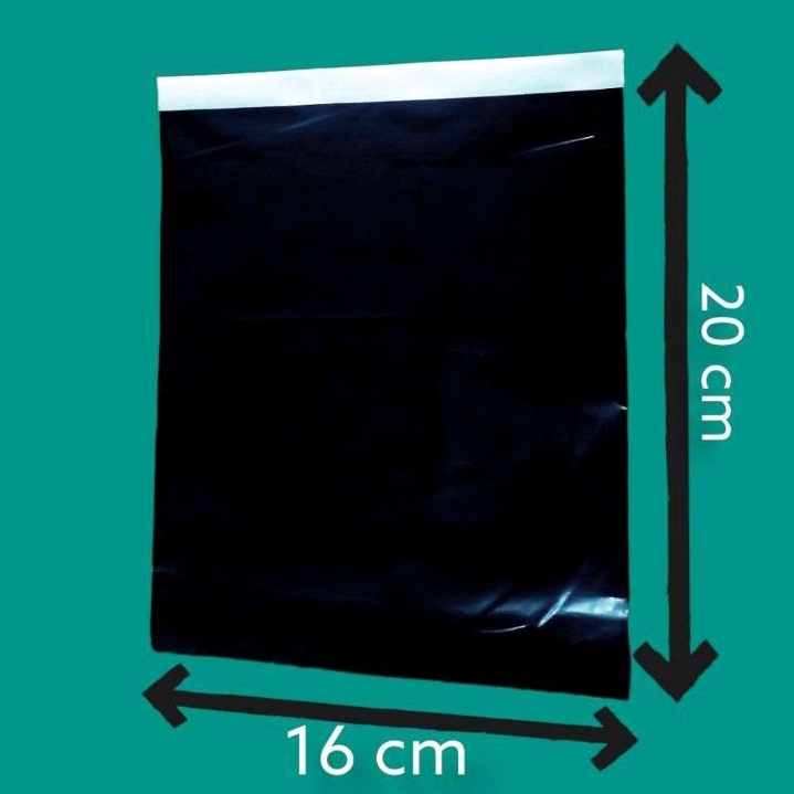 

[READY] 1PCS PLASTIK HITAM POLYMAILER GLOSSY MENGKILAP 16X20 PLASTIK PACKING OLSHOP