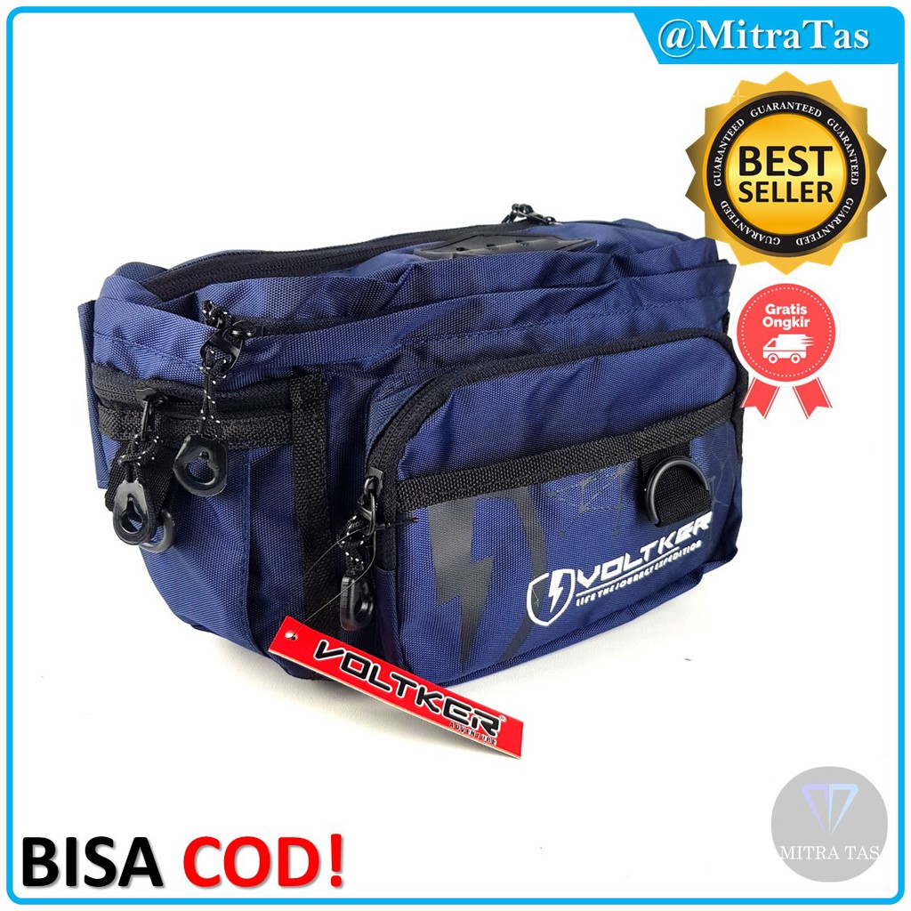 Waist Bag Nylon Saku Sablon Bahan Denim! Tas Termurah!