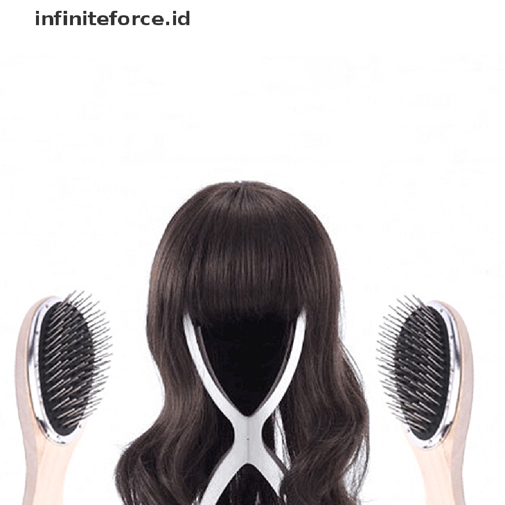 (Infiniteforce.Id) Sisir Kayu Gigi Steel Anti Statis Untuk Wig / Rambut Palsu